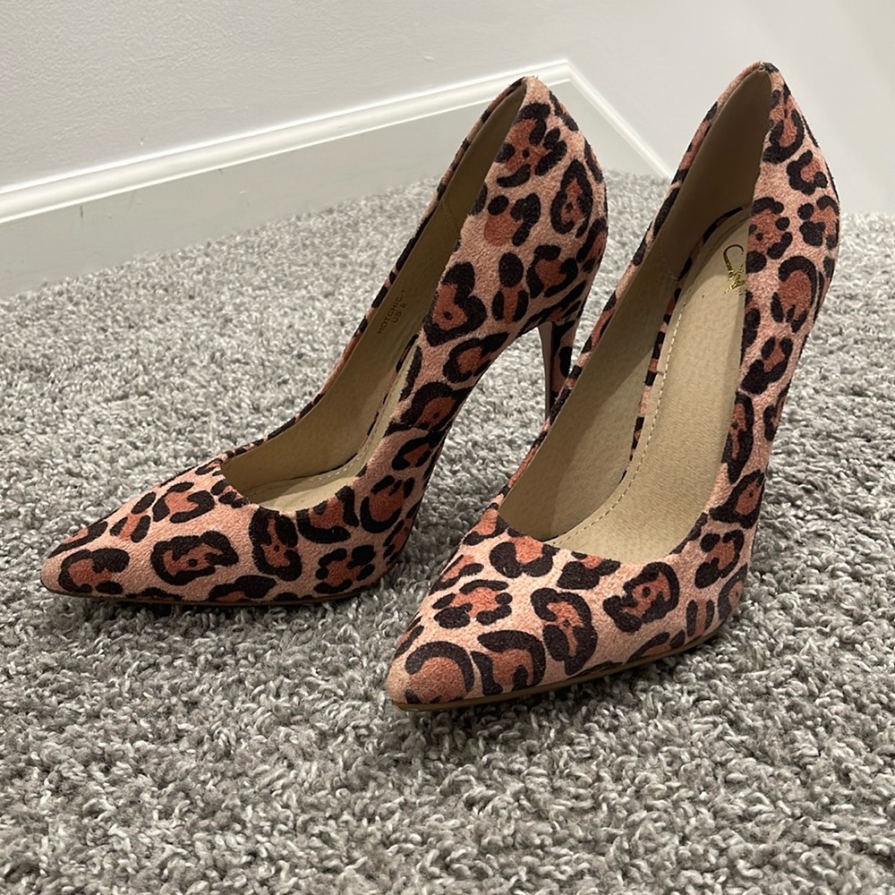 Animal print heels
